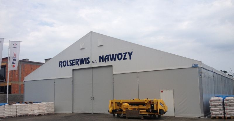 Szosa Turecka k/Kalisza Hala namiotowa magazynowa 